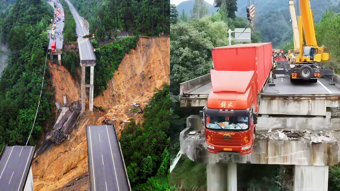 貴州一高速大橋因強降雨垮塌,AI+智能監測系統如何構筑安全防線(圖1) 貴州一高速大橋因強降雨垮塌,AI+智能監測系統如何構筑安全防線(圖1)